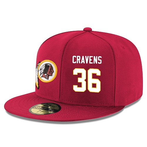 NFL Washington Redskins #36 Su'a Cravens Stitched Snapback Adjustable Player Hat - Red/White